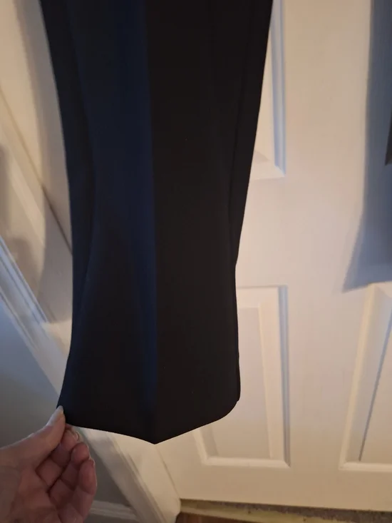 LOFT Curvy Slim Black Ankle-Length Trousers 12 - Picture 4 of 6